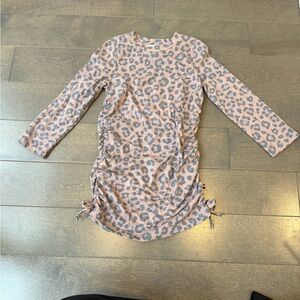 Sol Angeles Leopard Print Dress with Cinched Sides